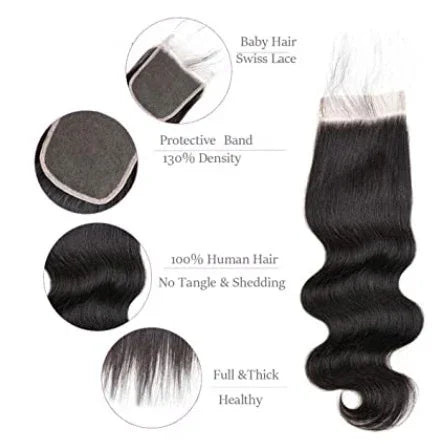 5x5 Transparent Lace Closure - RavishHairExtensions